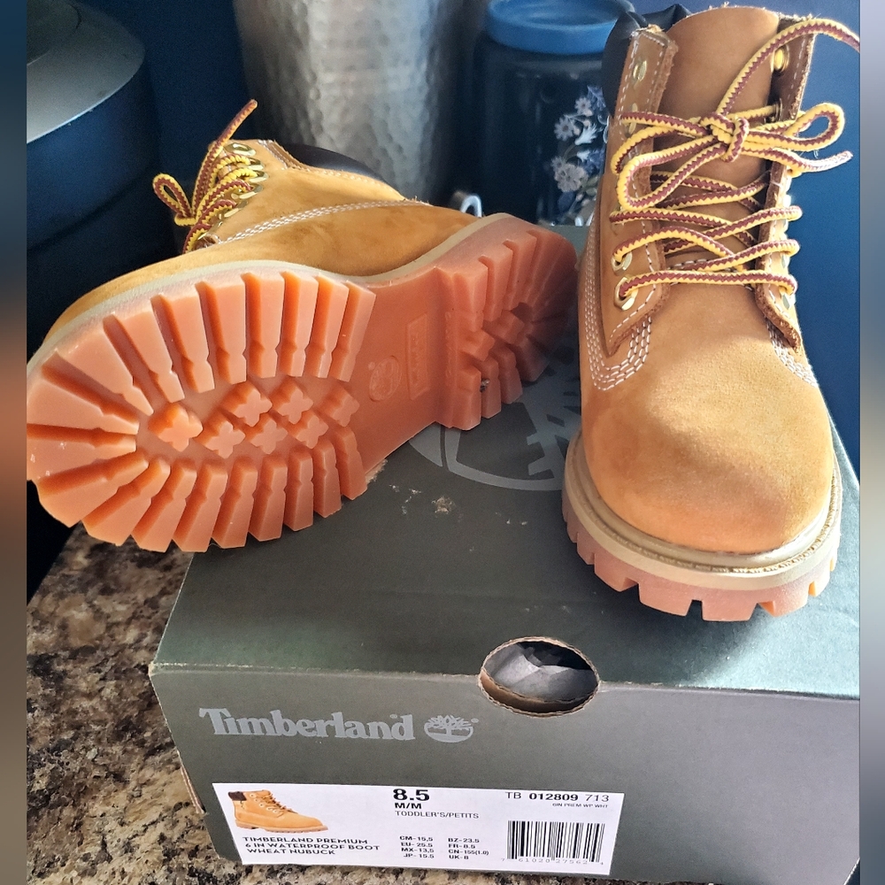 Toddler Timberland Premium 6 inch Boots.